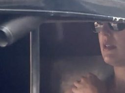 Isabelle Kaif spotted enjoying a candid auto ride