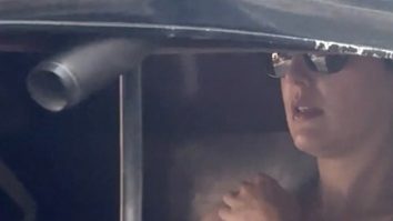 Isabelle Kaif spotted enjoying a candid auto ride