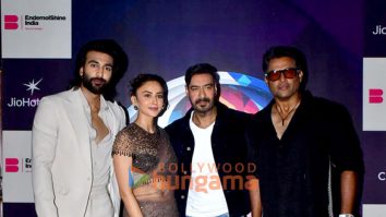Photos: Ajay Devgn, Rakul Preet Singh, R Madhavan and Meezaan Jafri snapped promoting De De Pyaar De 2 on the sets of Bigg Boss 19