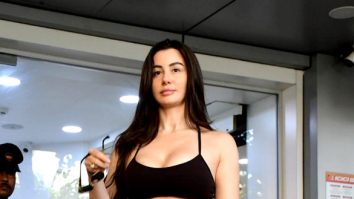 Photos: Giorgia Andriani snapped outside a gym in Bandra