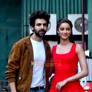 Photos: Kartik Aaryan and Ananya Panday snapped promoting Tu Meri Main Tera Main Tera Tu Meri
