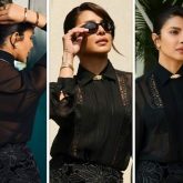 Priyanka Chopra Jonas serves modern noir glam in Roberto Cavalli Resort 2026 in Hyderabad