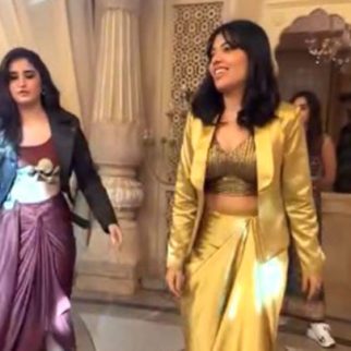 Rasha Thadani learning a dance step! such a cutie