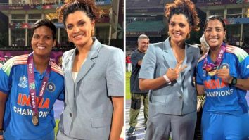 Saiyami Kher pens a heartfelt note as she attends India’s historic women’s world cup win in Mumbai; shares images with team India players