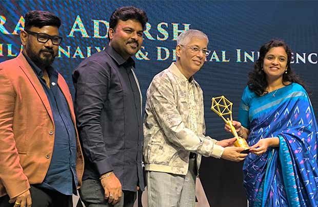Taran Adarsh honoured with Digital Icon of 2025 Award in Hyderabad