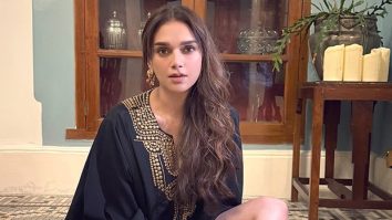 Aditi Rao Hydari mesmerises in a black kaftan, captions it “Grounded!”