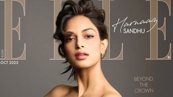 Harnaaz Sandhu turns heads in sheer golden gown at Miss Cosmo International 2025