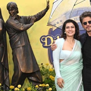 Shah Rukh Khan and Kajol unveil DDLJ bronze statue in London’s Leicester Square