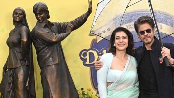 Shah Rukh Khan and Kajol unveil DDLJ bronze statue in London’s Leicester Square