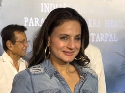 Ameesha Patel pose for media at the event of Ikkis