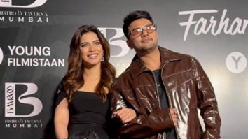 Content Creator & Bigg Boss fame Awez Darbar & Nagma Mirajkar pose together for media