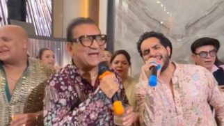 Father son duo jamming on the iconic song