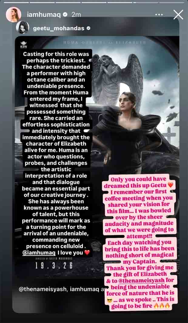 Huma Qureshi turns into goth queen Elizabeth for Toxic: A Fairytale for Grown-Ups; Geetu Mohandas says, “Casting Elizabeth was the toughest call”