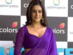 Isha Malviya killing it in a gorgeous purple saree