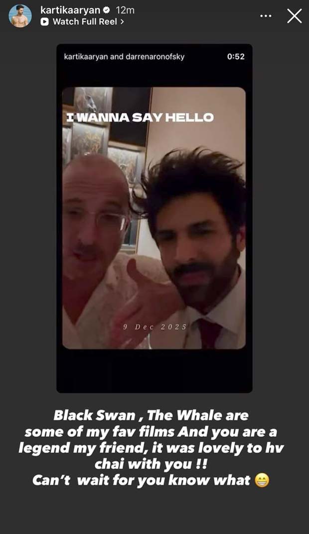 Oscar-winning filmmaker Darren Aronofsky teases collab with Kartik Aaryan after chai meet-up