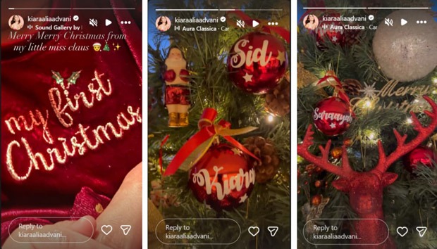 कियारा आडवाणी, सिद्धार्थ मल्होत्रा ​​ने अपने स्टाइलिश पारिवारिक पल के साथ बेबी सराया का पहला क्रिसमस मनाया