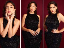 Mrunal Thakur embraces old-Hollywood glamour in black Gemy Malouf gown