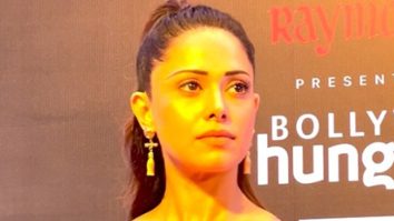 Nushrratt Bharuccha in a pink dress at Bollywood Hungama’s OTT India Fest 2025