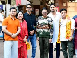 Photos: Ahan Shetty, Bhushan Kumar and others seek blessings at Siddhivinayak Temple ahead of the Border 2 teaser launch