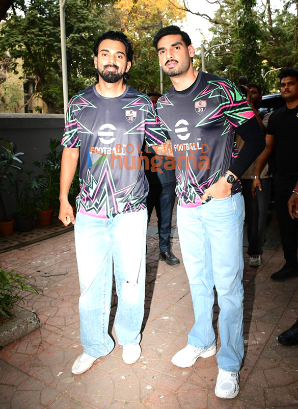 photos ahan shetty and kl rahul attend konami football e games event in mumbai 2