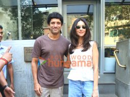 Photos: Farhan Akhtar, Shibani Dandekar and Ritesh Sidhwani snapped in Bandra