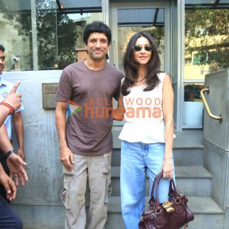Photos: Farhan Akhtar, Shibani Dandekar and Ritesh Sidhwani snapped in Bandra