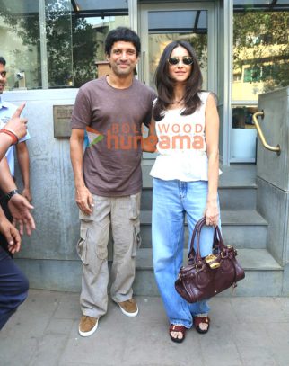 Photos: Farhan Akhtar, Shibani Dandekar and Ritesh Sidhwani snapped in Bandra