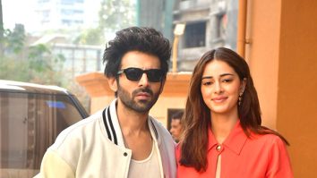 Photos: Kartik Aaryan and Ananya Panday snapped promoting Tu Meri Main Tera Main Tera Tu Meri in Andheri