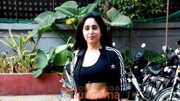 Photos: Neha Bhasin snapped outside gym a in Bandra