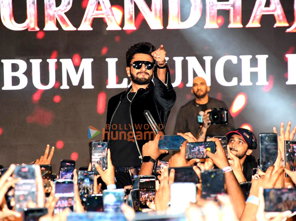 photos ranveer singh and others grace the music launch of their film dhurandhar 5