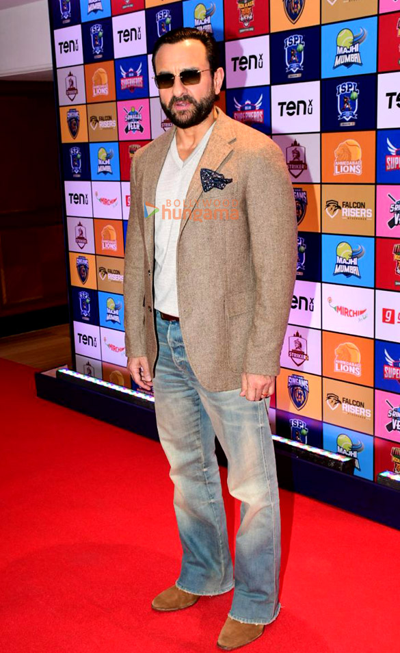 photos saif ali khan and others grace the season 3 player auction of indian street premier league ispl 2