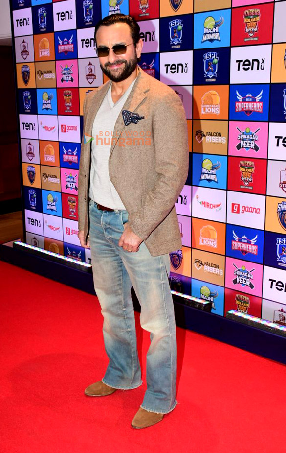 photos saif ali khan and others grace the season 3 player auction of indian street premier league ispl 4