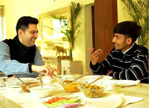 Raghav Chadha hosts Blinkit delivery boy for lunch, reiterates demand for fair pay and social security for gig workers Raghav Chadha hosts Blinkit delivery boy for lunch, reiterates demand for fair pay and social security for gig workers