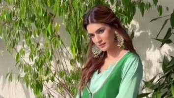 Teal kajal taking over the glam game today! Kriti Sanon