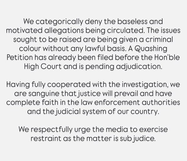 Shilpa Shetty breaks silence on Bastian Bengaluru controversy amid police probe; issues statement on social media