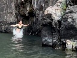 Fatima Sana Shaikh’s crazy long jump in the water