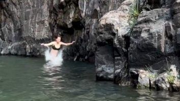 Fatima Sana Shaikh’s crazy long jump in the water