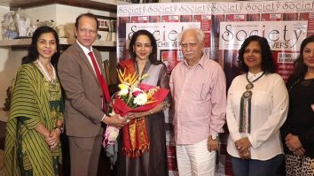 Hema Malini unveils Society Achievers cover featuring filmmaker Ramesh Sippy, celebrating Cinema