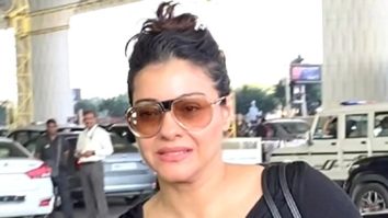 Kajol’s chic all black airport fit!