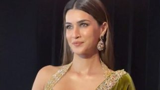Kriti Sanon looks effortlessly gorgeous in this green velvet saree