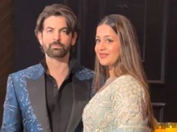Neil Nitin Mukesh poses with wife Rukmini at Nupur & Stebin Ben’s reception