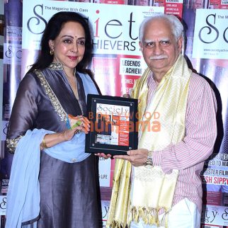 Photos: Hema Malini unveils Society Achievers cover featuring filmmaker Ramesh Sippy, celebrating Cinema
