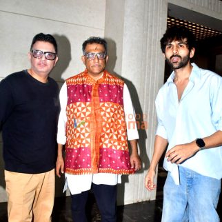 Photos: Kartik Aaryan, Aditya Roy Kapur, and others attend Anurag Basu's Saraswati Puja