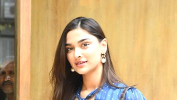 Photos: Saiee Manjrekar spotted outside a restaurant in Bandra