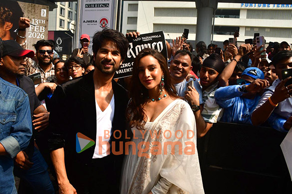 photos shahid kapoor triptii dimri and others grace the trailer launch of o romeo 5