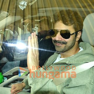 Photos: Varun Dhawan, Ahan Shetty, Bhushan Kumar and Binnoy K Gandhi snapped at Kalina airport