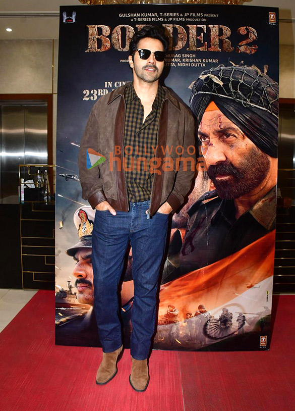 photos varun dhawan and ahan shetty snapped promoting border 2 5