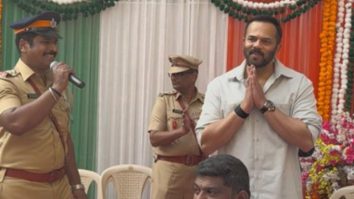 Police on duty. Fans on fire. Rohit Shetty in the house