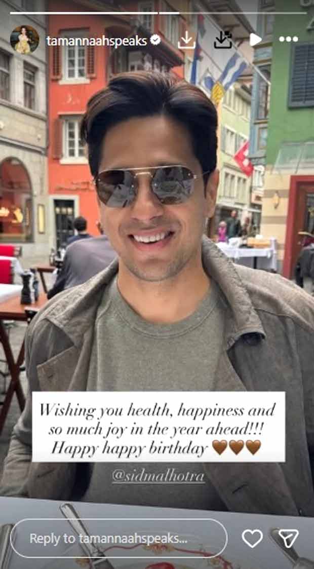  Force of the Forest makers and Tamannaah Bhatia wish Sidharth Malhotra on his birthday