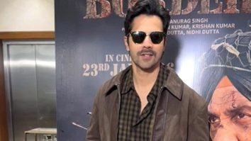 Varun Dhawan pose at the event of Border 2